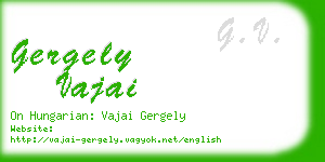 gergely vajai business card